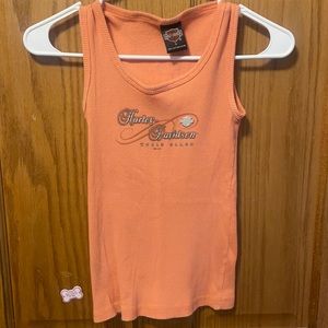 Vintage Harley Davidson tank.